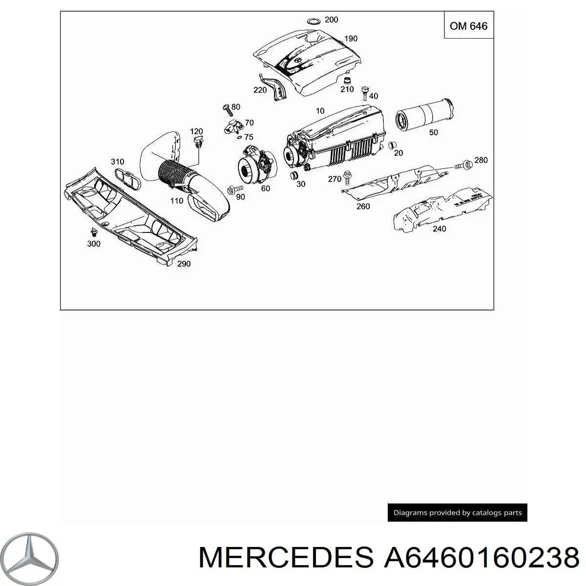A6460160238 Mercedes 