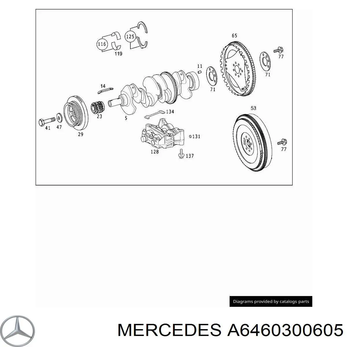 Маховик двигуна Mercedes A6460300605 ціна, від 443.07 USD