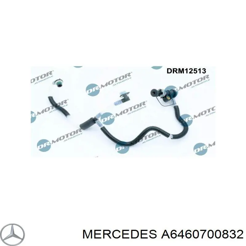 Трубка паливна, зворотня від форсунок Mercedes A6460700832 ціна, від 14.90 USD