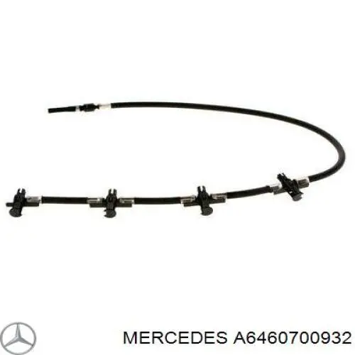 Трубка паливна, зворотня від форсунок Mercedes A6460700932 ціна, від 36.78 USD