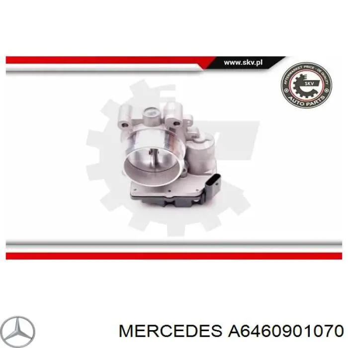 Дросільна заслінка в зборі A6460901070 Mercedes