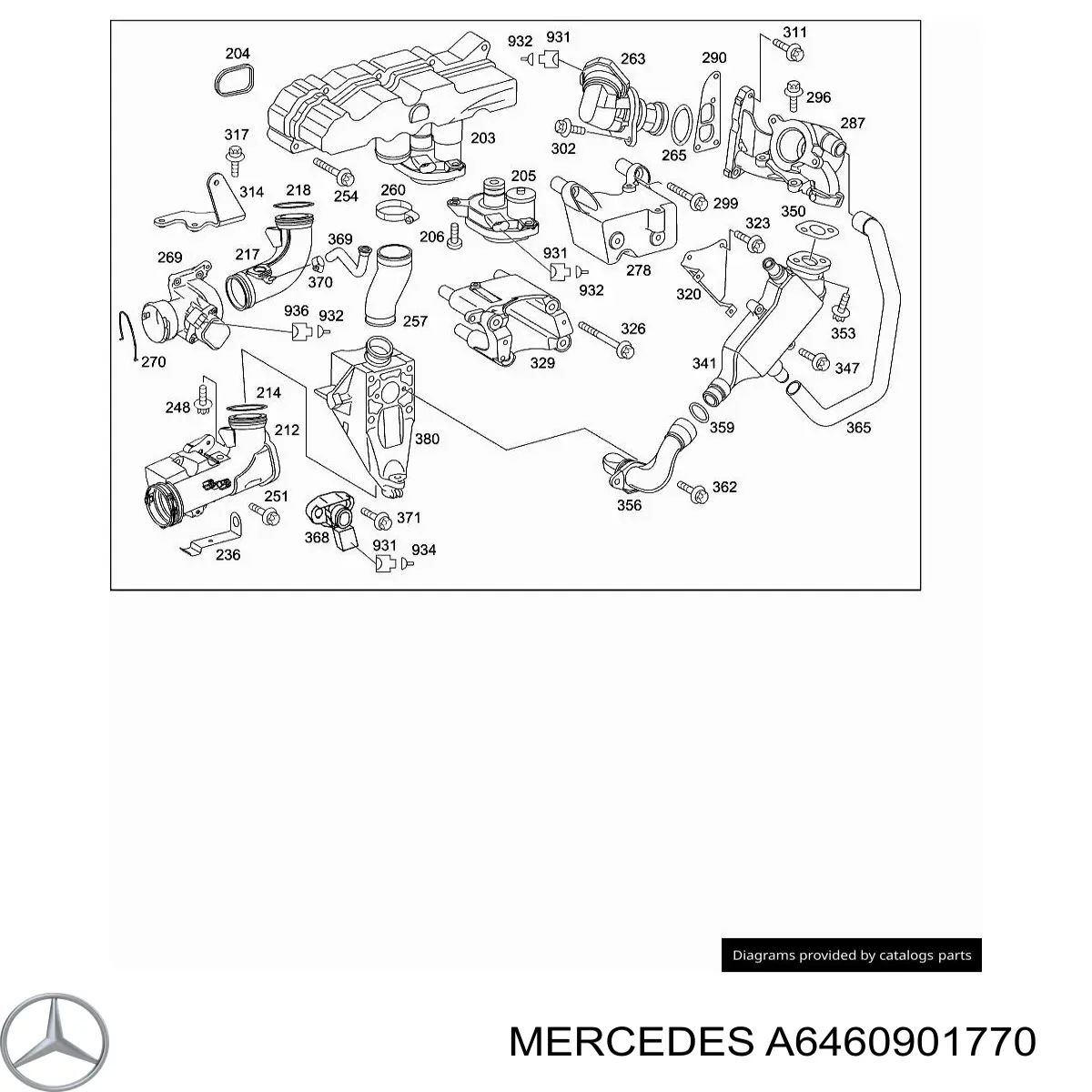 A6460901770 Mercedes Дросільна заслінка в зборі