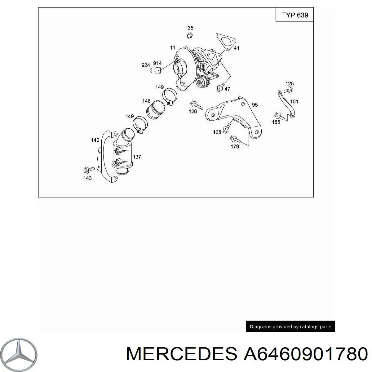 6460900580 Mercedes турбіна