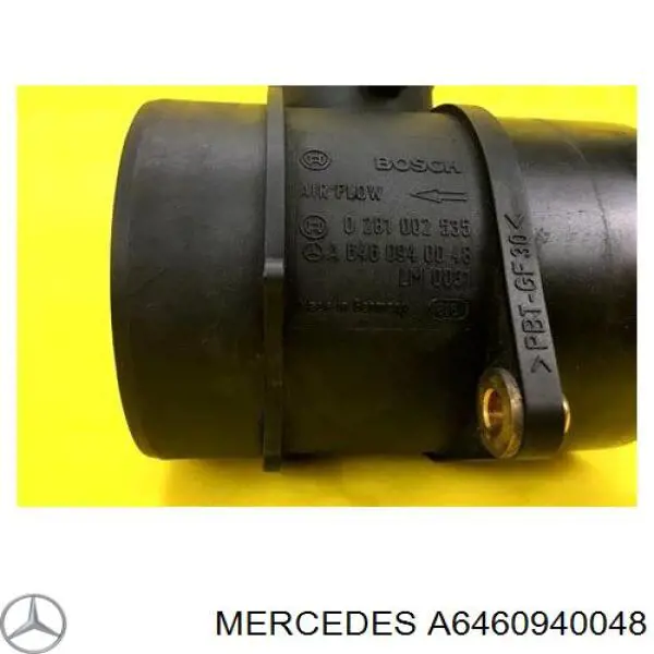 A6460940048 Mercedes датчик потоку (витрати повітря, витратомір MAF - (Mass Airflow))