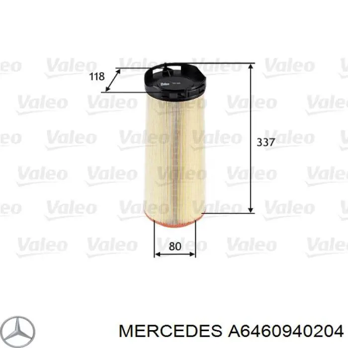 Купити A6460940204 Mercedes Автомобільний фільтр повітря