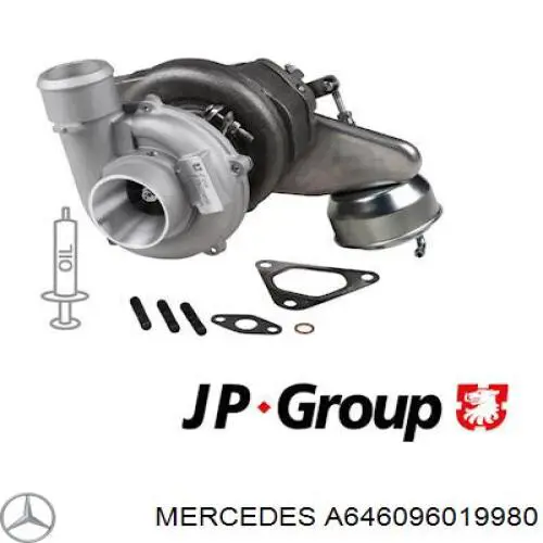 Турбіна Mercedes A646096019980 ціна, від 253.37 USD