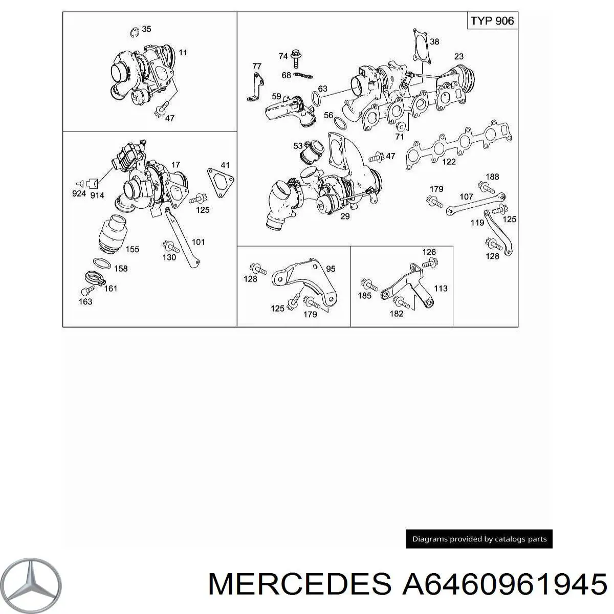  Mercedes A6460960145 ціна, від 2.55 USD