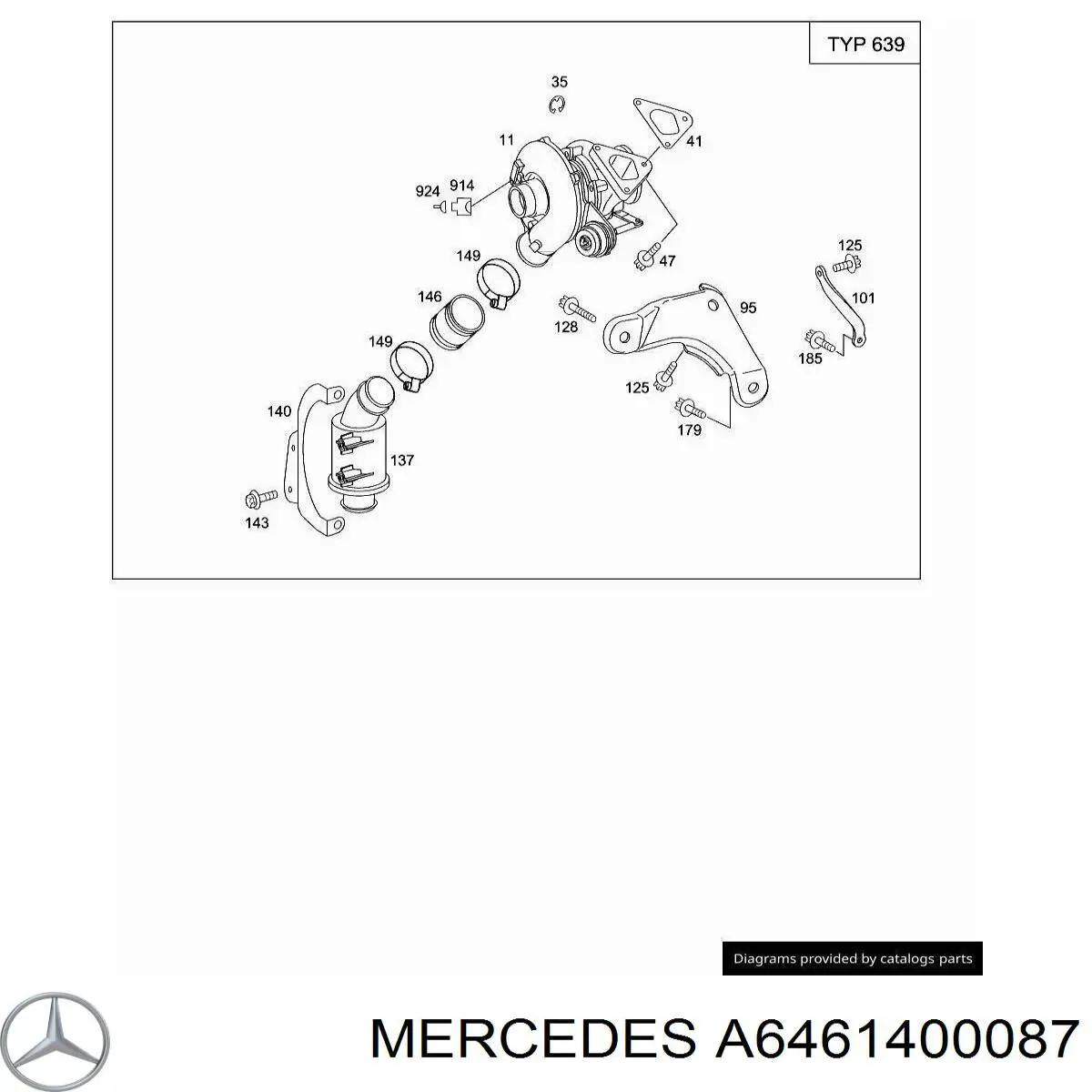  Mercedes A6461400087 ціна, від 20.84 USD