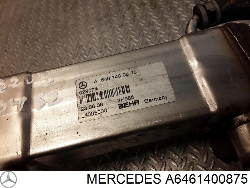 Радіатор системи EGR рециркуляції вихлопних газів Mercedes A6461400875 ціна, від 16.51 USD