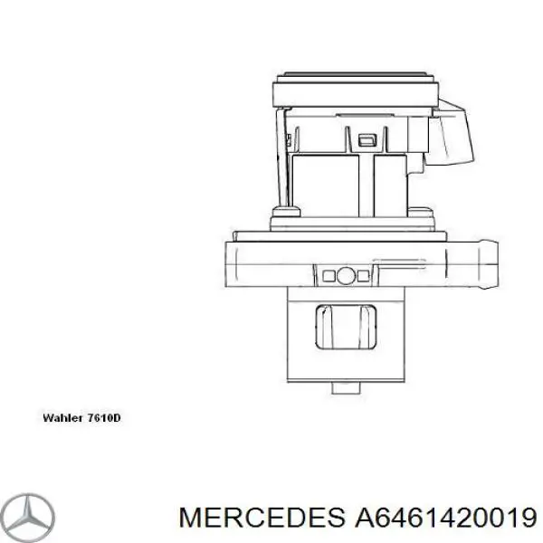 Клапан EGR Mercedes A6461420019 ціна, від 170.44 USD