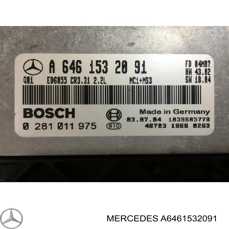 ЕБУ Mercedes A6461532091 ціна, від 90.86 USD