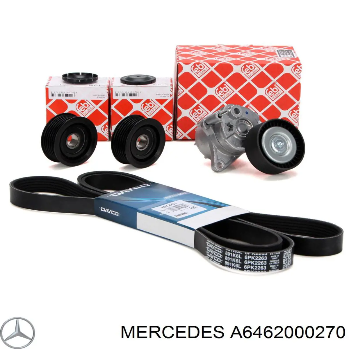 Натягувач приводного ременя Mercedes A6462000270 ціна, від 11.22 USD