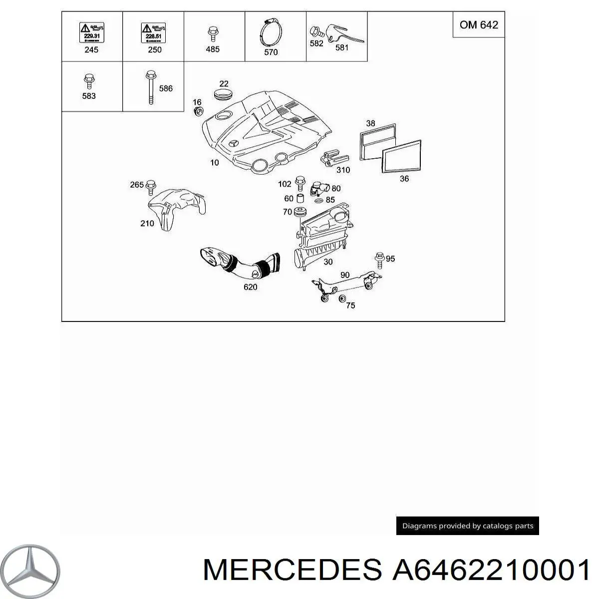 Купити A6462210001 Mercedes 