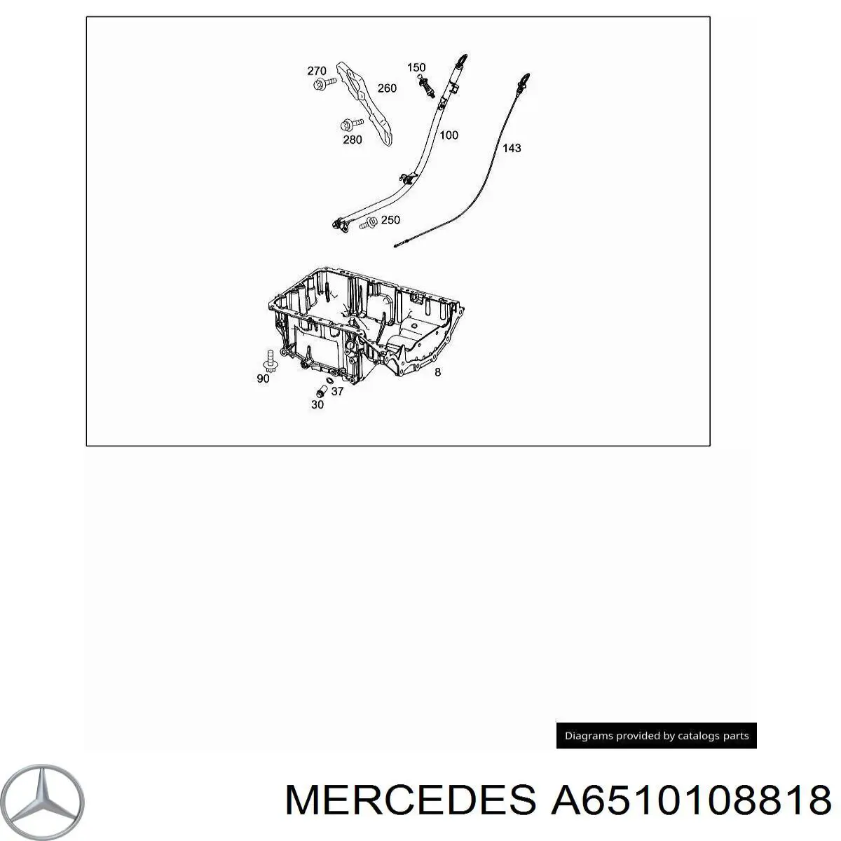 Купити A6510108818 Mercedes Щуп рівня олії