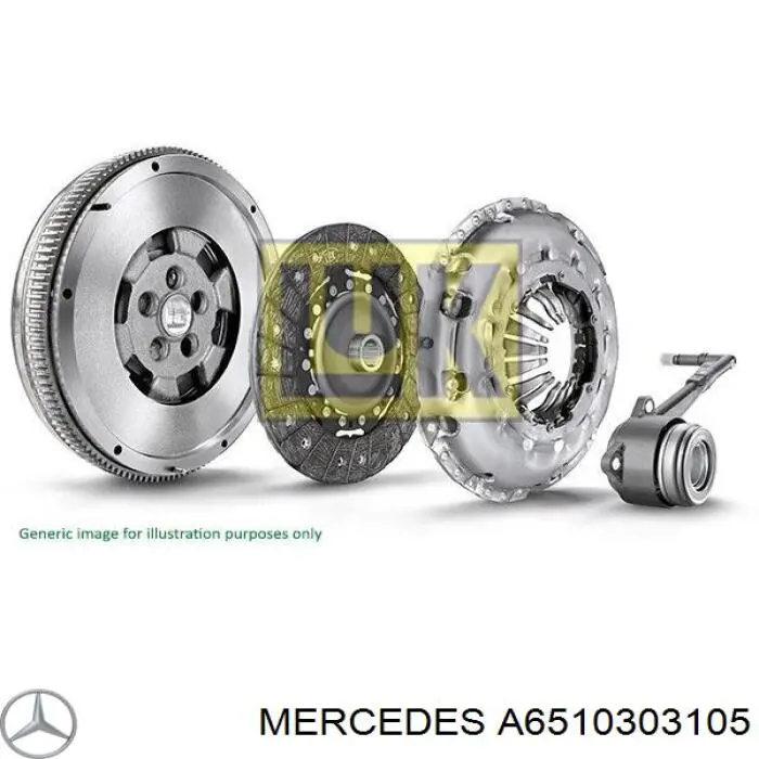 A6510303105 Mercedes маховик двигуна