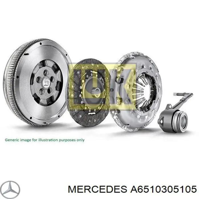 Купити A6510305105 Mercedes Маховик із зубчастим ободом в зборі