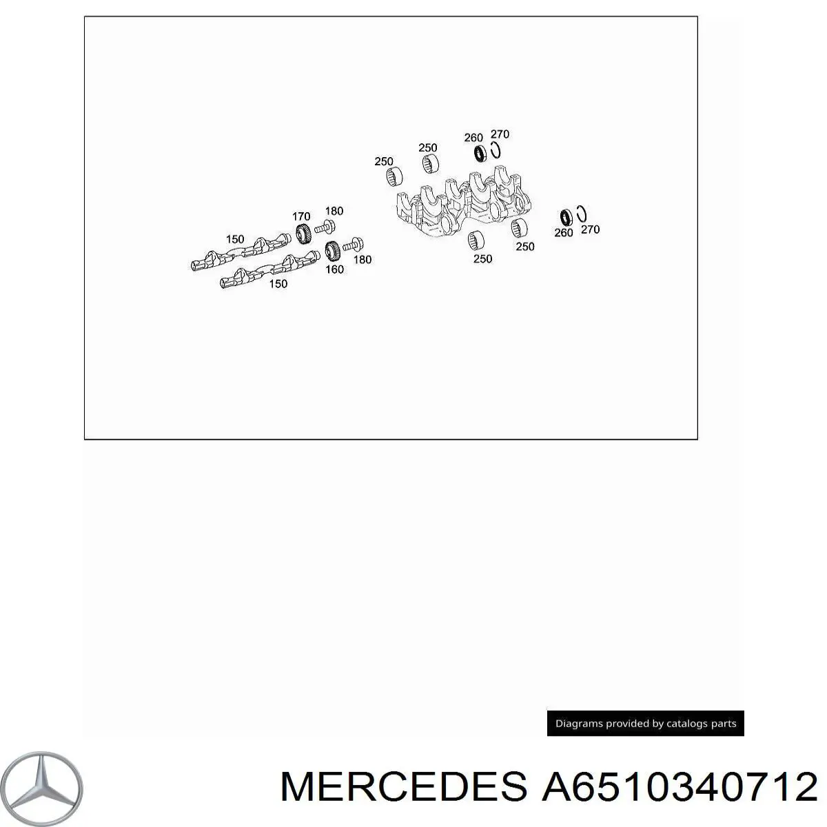 A6510341212 Mercedes Шестерня балансувального валу, права