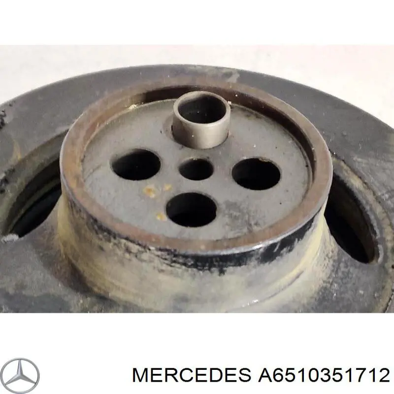 Демпфер колінвалу на Mercedes ML/GLE  W166