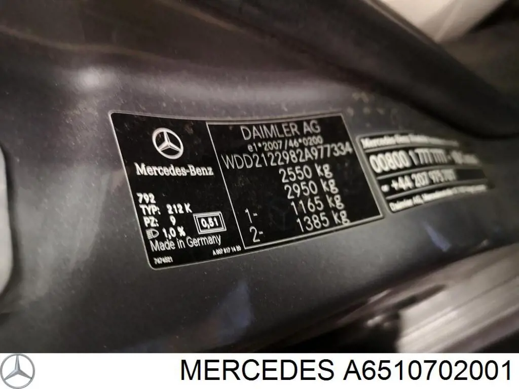 Паливний насос високого тиску A6510702001 Mercedes