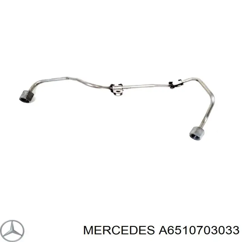 Трубка паливна, від ПНВТ до паливної рейки Mercedes A6510703033