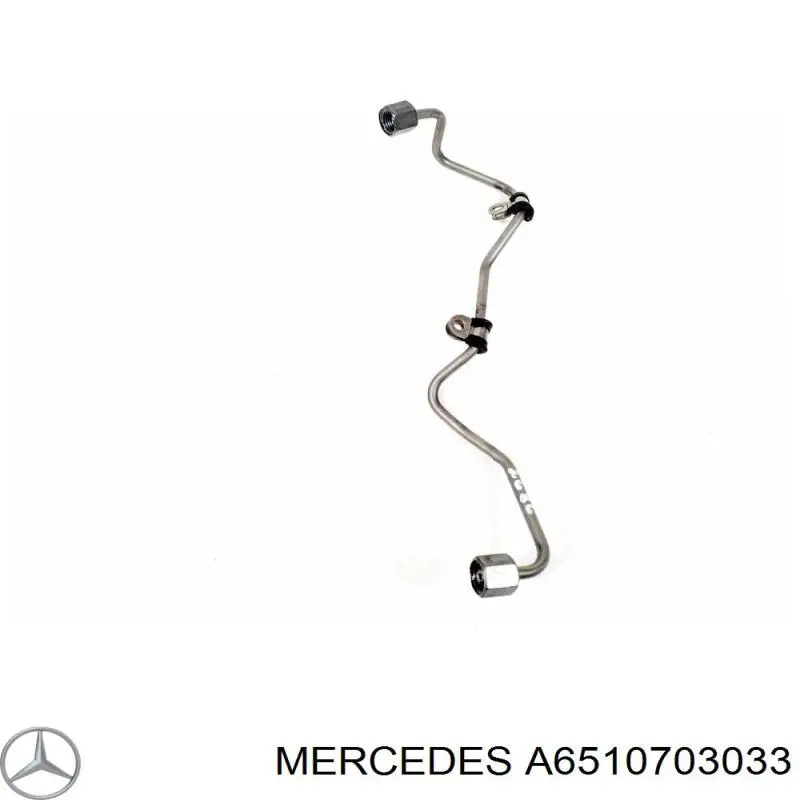 Трубка паливна, від ПНВТ до паливної рейки Mercedes A6510703033 ціна, від 11.25 USD