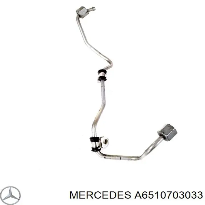 Купити A6510703033 Mercedes Трубка паливна, від ПНВТ до паливної рейки