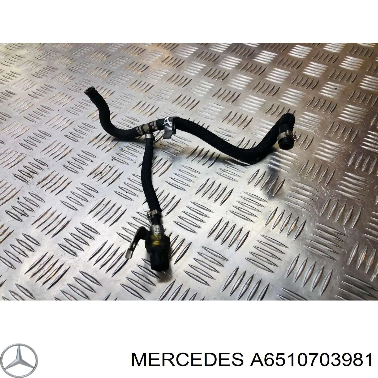 Трубка паливна, від фільтра до насосу Mercedes A6510703981 ціна, від 13.53 USD