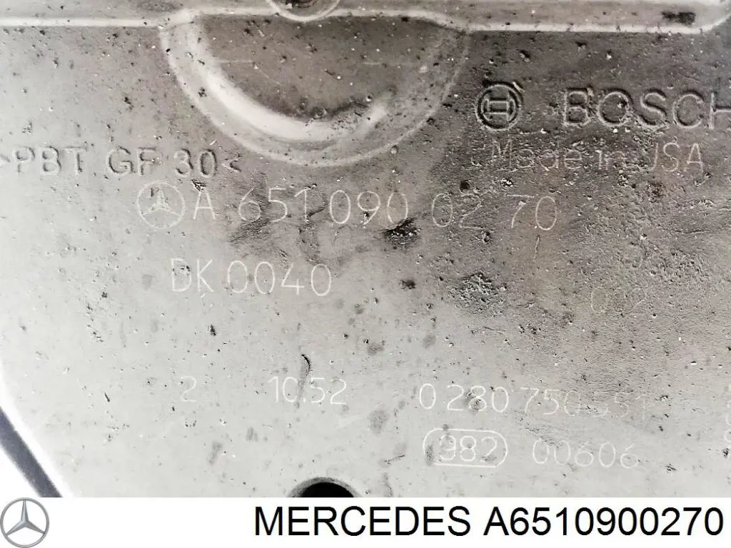 A6510900270 Mercedes Дросільна заслінка в зборі