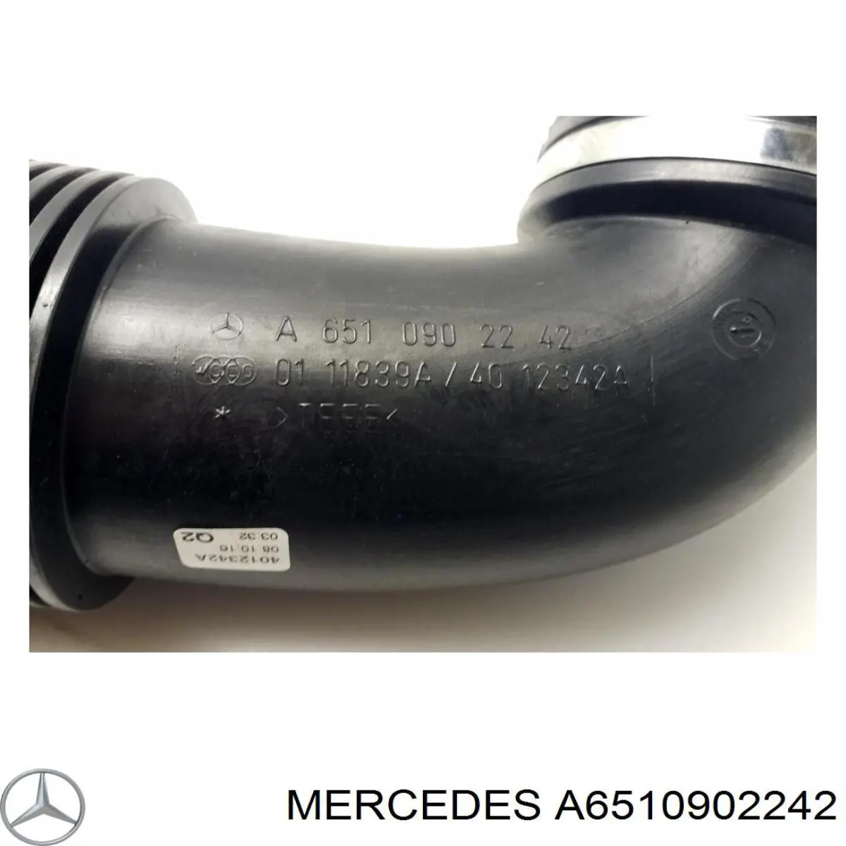 Патрубок повітряний, вихід повітряного фільтра A6510902242 Mercedes