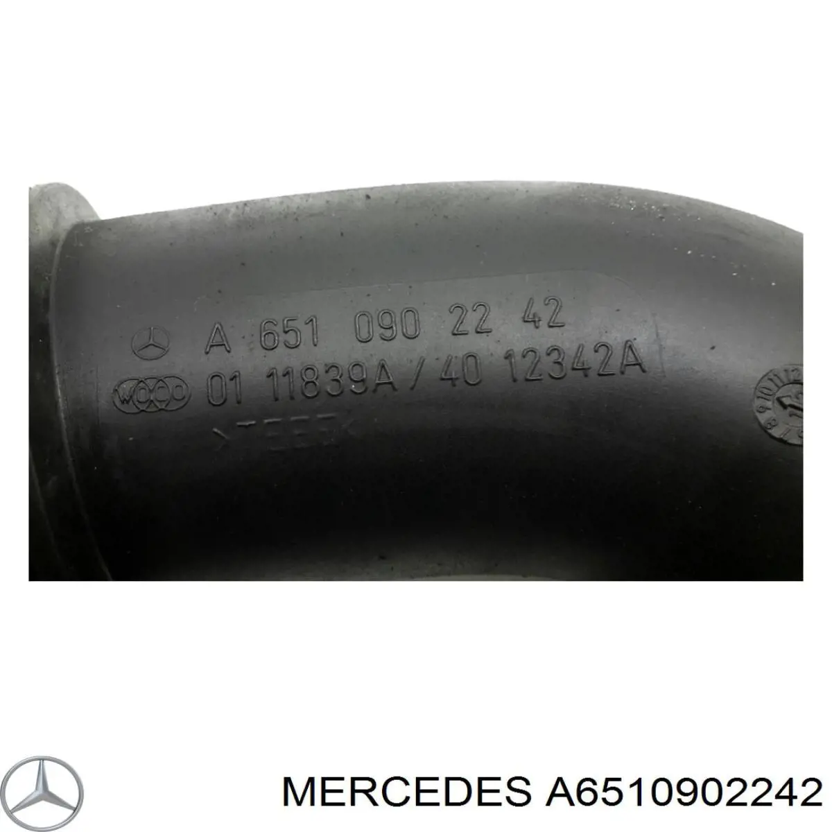 Патрубок повітряний, вихід повітряного фільтра Mercedes A6510902242