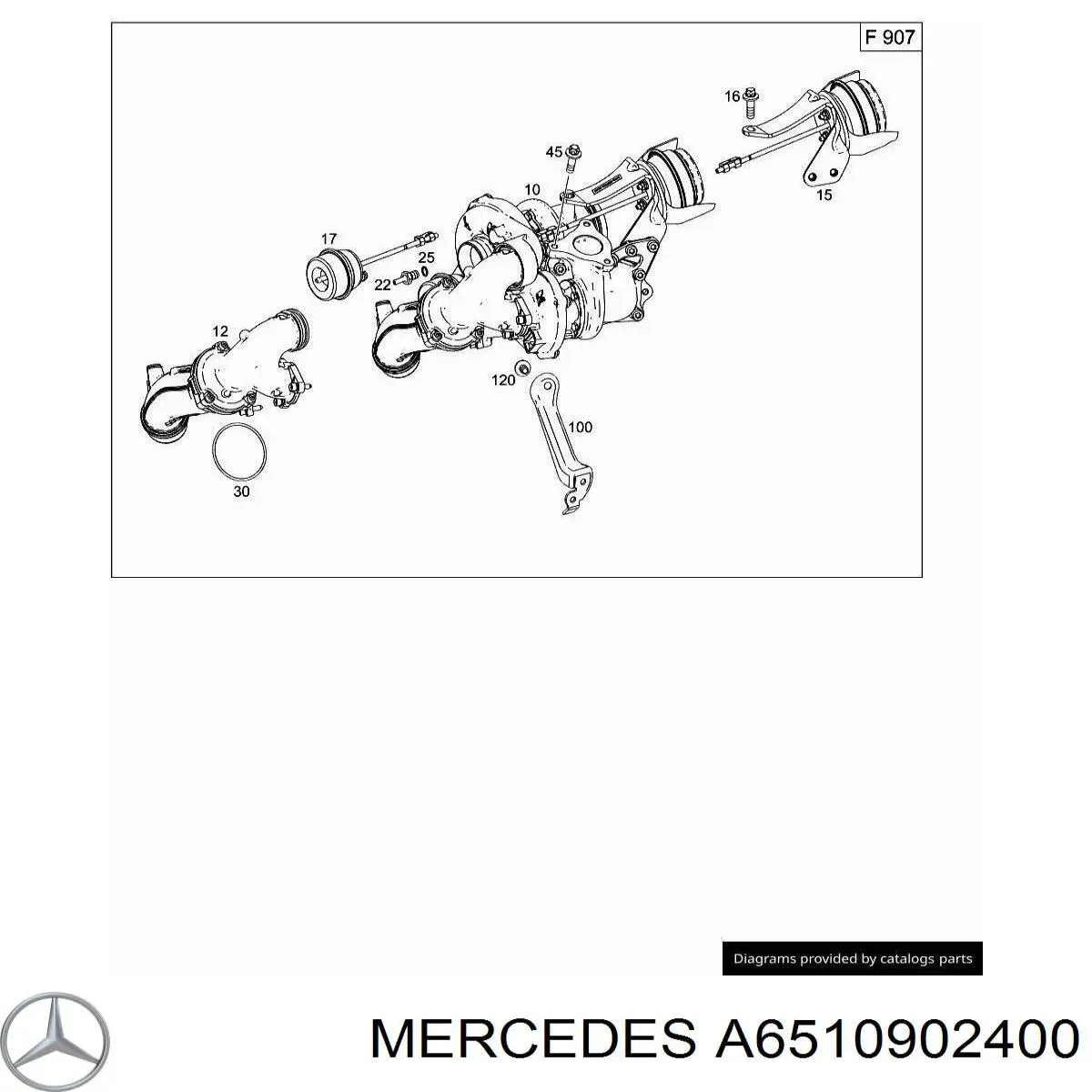 A6510902400 Mercedes Турбонаддув