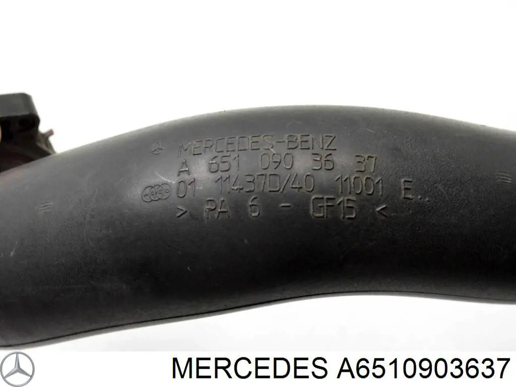 Шланг/патрубок интеркуллера A6510903637 Mercedes