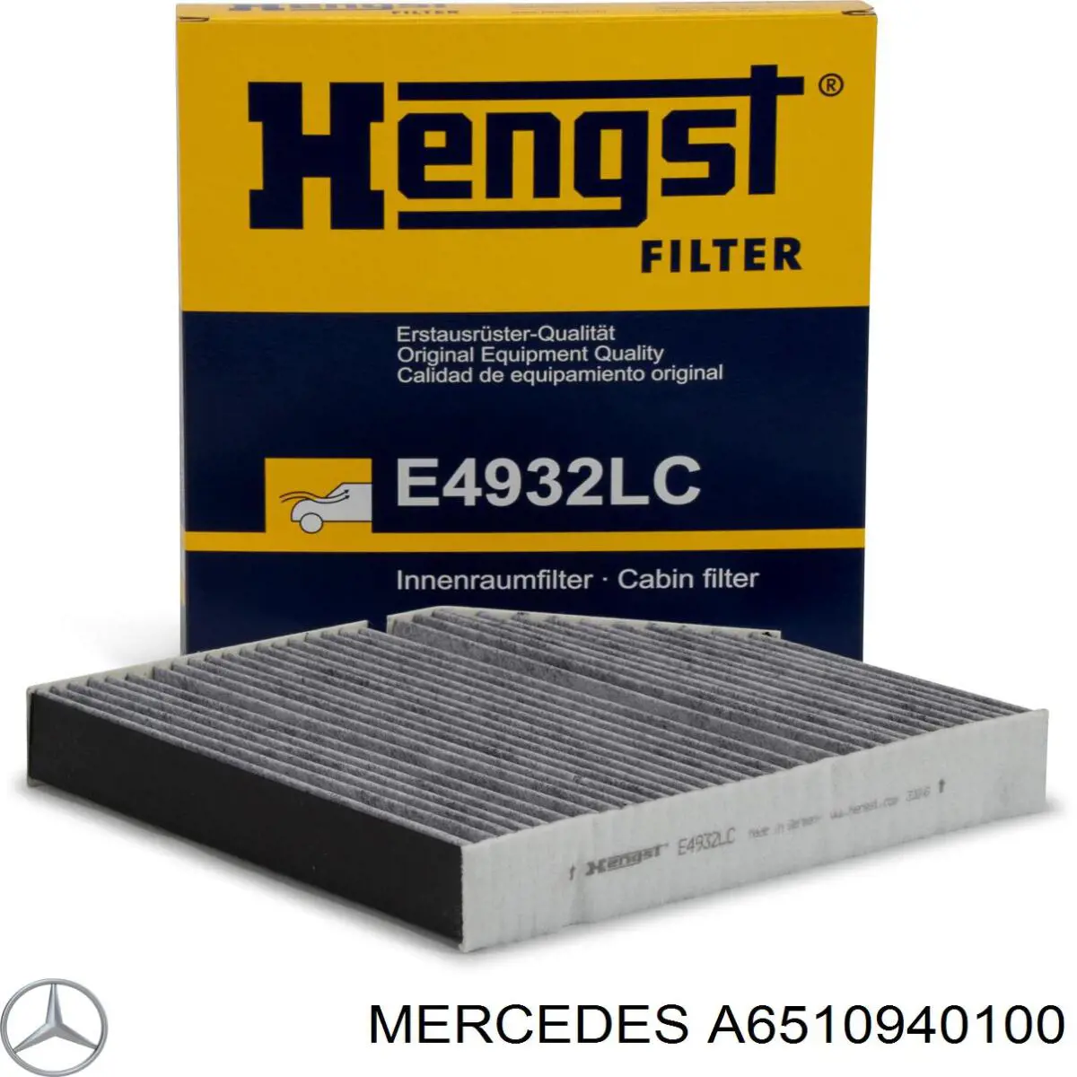 Повітряний фільтр A6510940100 Mercedes