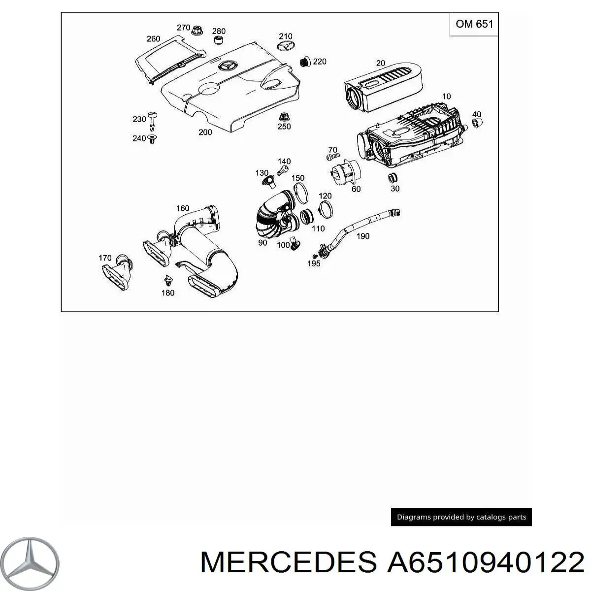  Mercedes A6510940122 ціна, від 14.23 USD