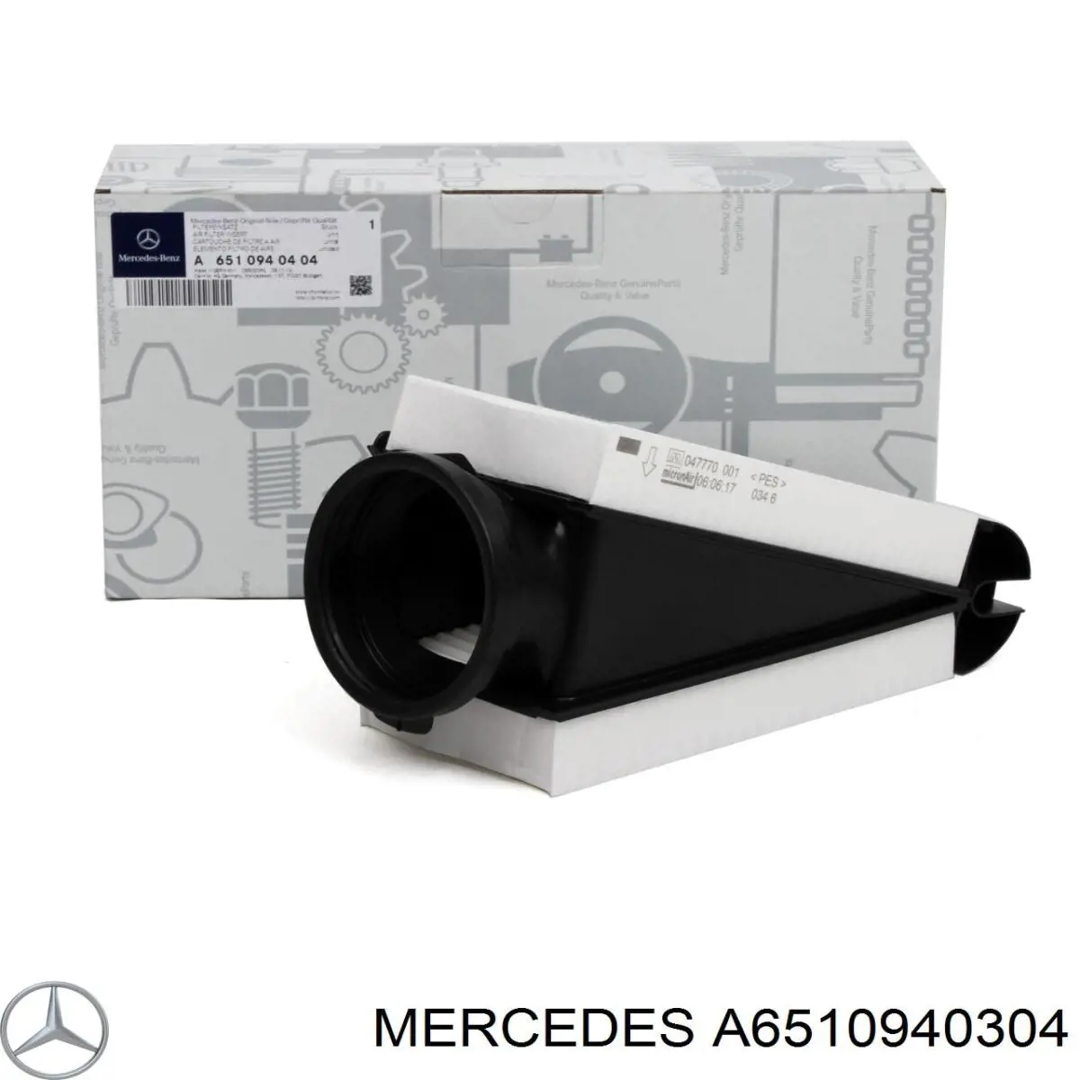 A6510940304 Mercedes Повітряний фільтр двигуна