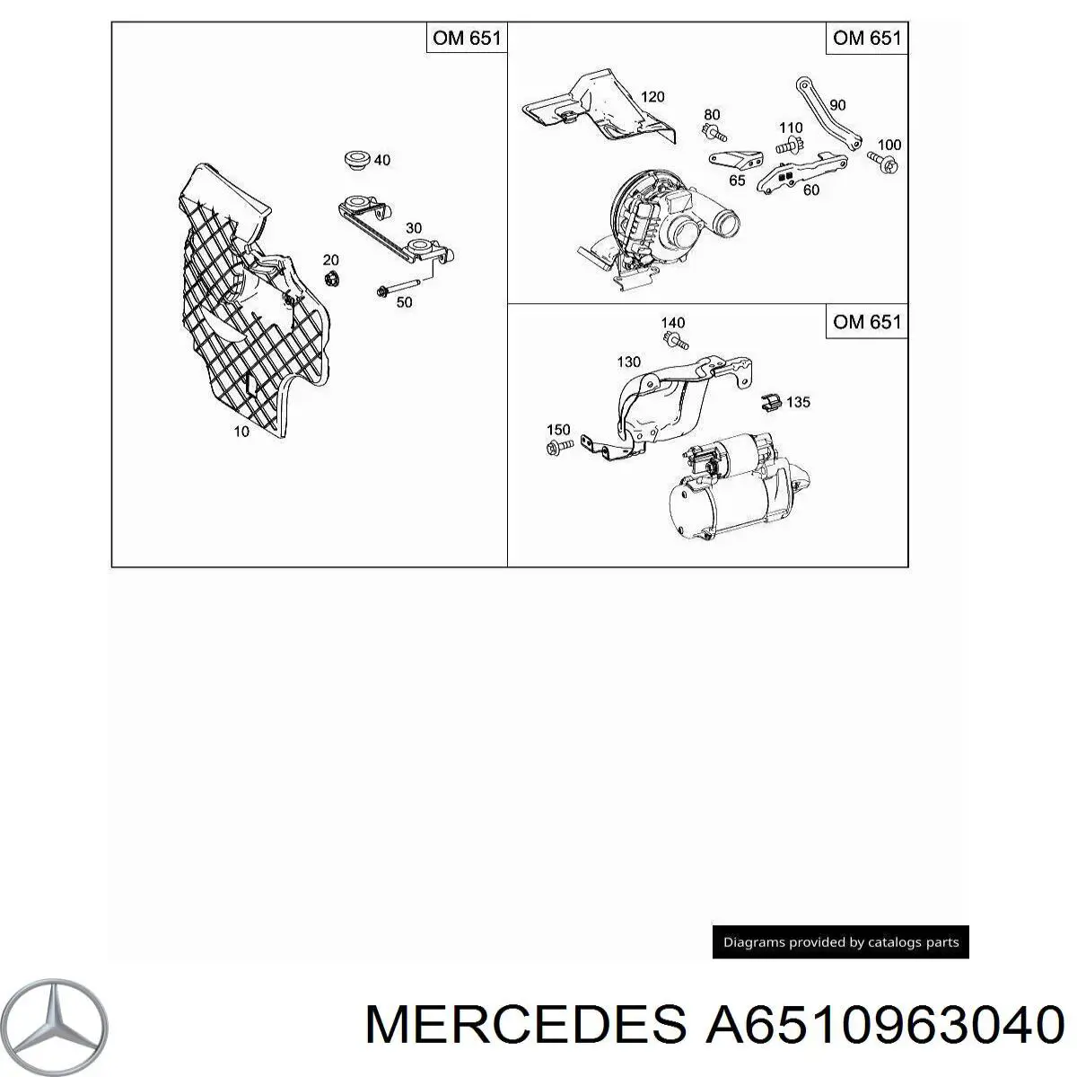  Mercedes A6510963040 ціна, від 5.01 USD