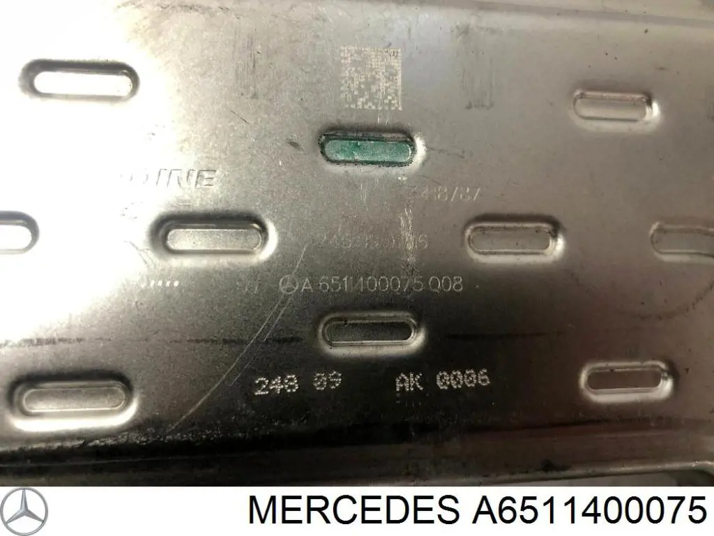 Купити A6511400075 Mercedes Радіатор системи EGR рециркуляції вихлопних газів