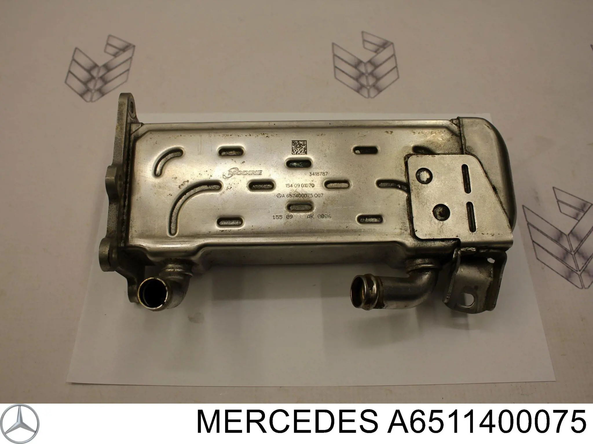 Радіатор системи рециркуляції ОГ Mercedes A6511400075