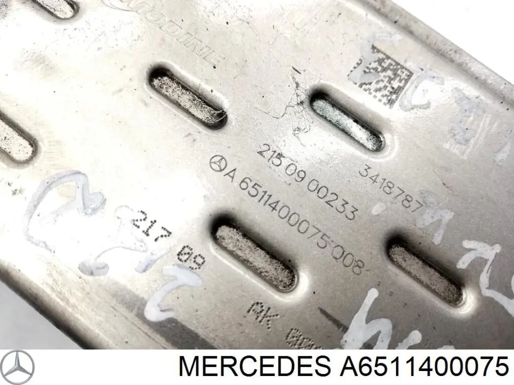 Купити A6511400075 Mercedes Радіатор системи EGR рециркуляції вихлопних газів