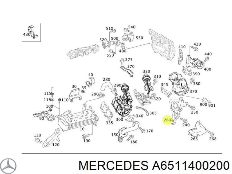  Mercedes A6511400200 ціна, від 9.85 USD