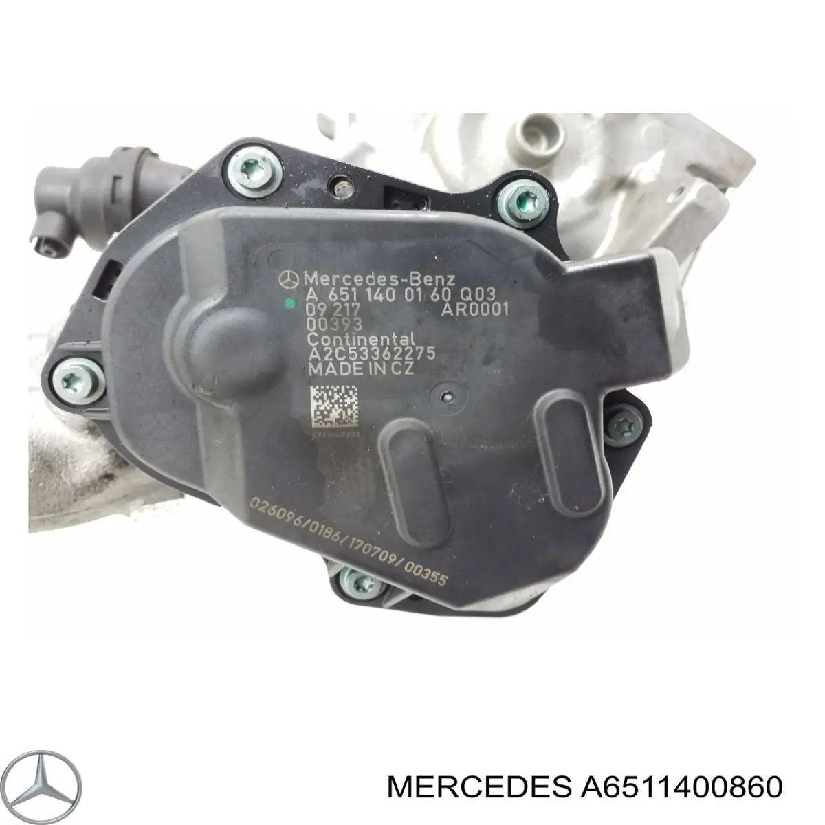 Клапан EGR рециркуляції газів Mercedes A6511400860