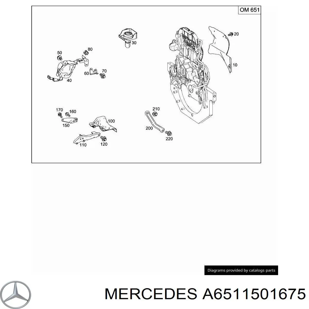  Mercedes A6511501675 ціна, від 6.33 USD