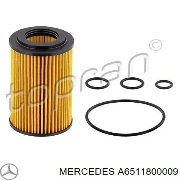Купити A6511800009 Mercedes Фільтр очищення масла відцентровий