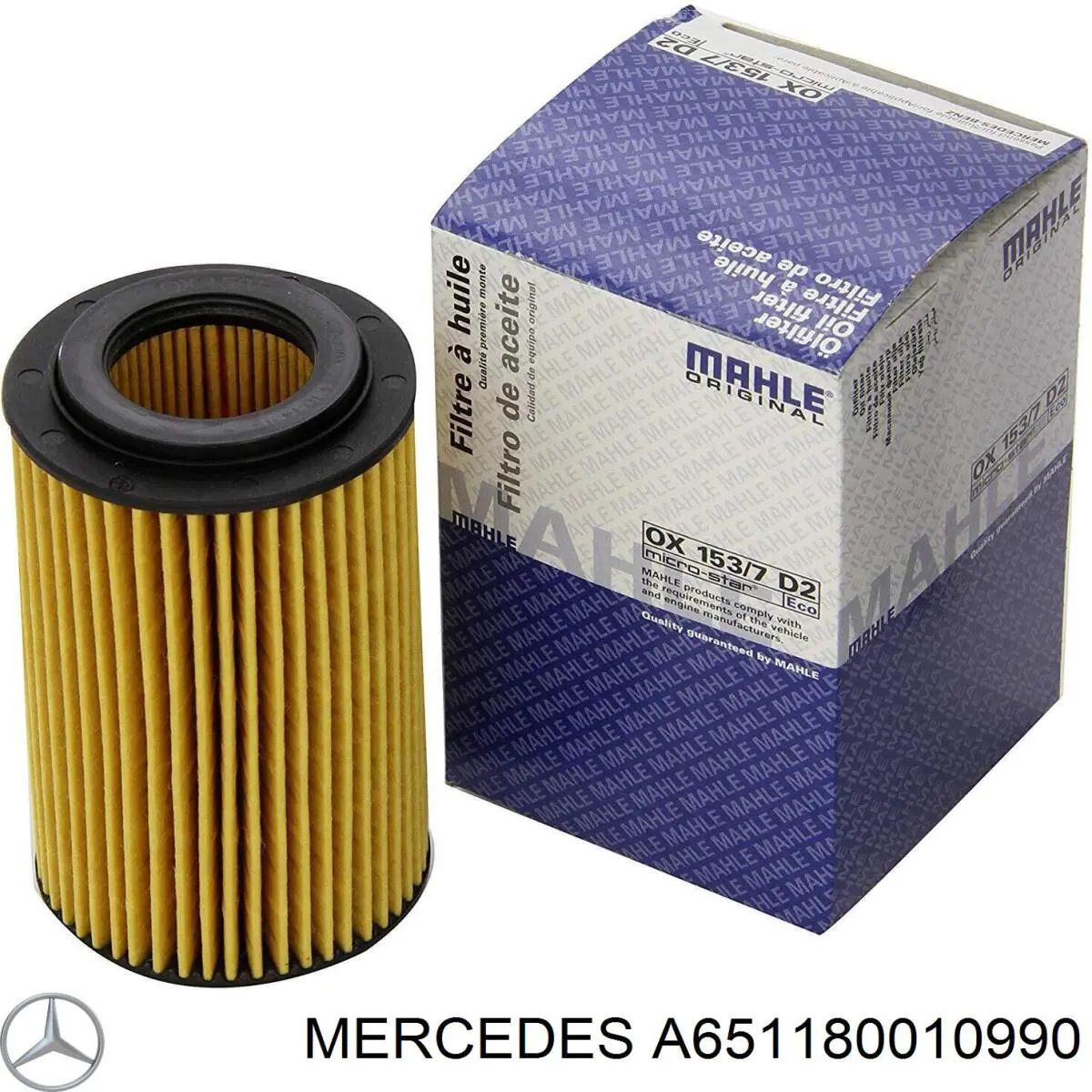 A651180010990 Mercedes фільтр масляний