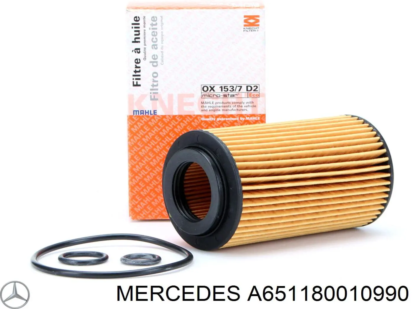 Масляний фільтр двигуна Mercedes A651180010990 ціна, від 13.94 USD