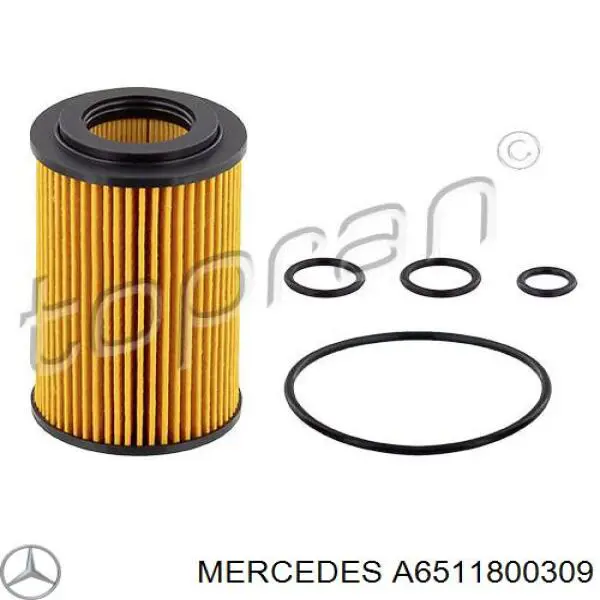 Купити A6511800309 Mercedes Фільтр очищення масла відцентровий