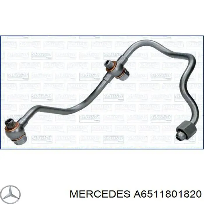 A6511801820 Mercedes Трубка/шланг подачі масла до турбіни