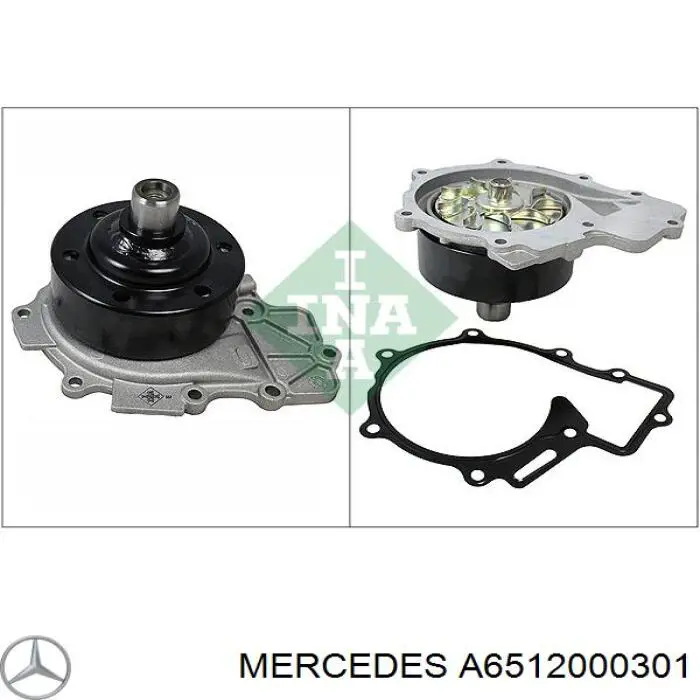 Помпа охолодження Mercedes A6512000301 ціна, від 60.23 USD