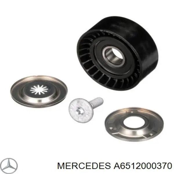 Ролик приводного ременя, паразитний A6512000370 Mercedes