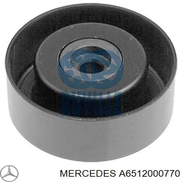 A6512000770 Mercedes ролик приводного ременя, паразитний